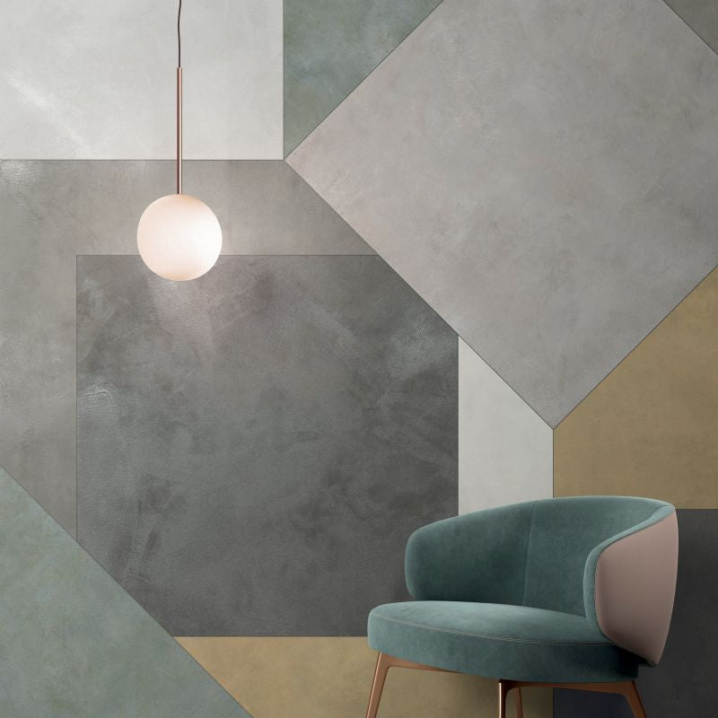Luce pavimento in gres porcellanato effetto cemento rettificato