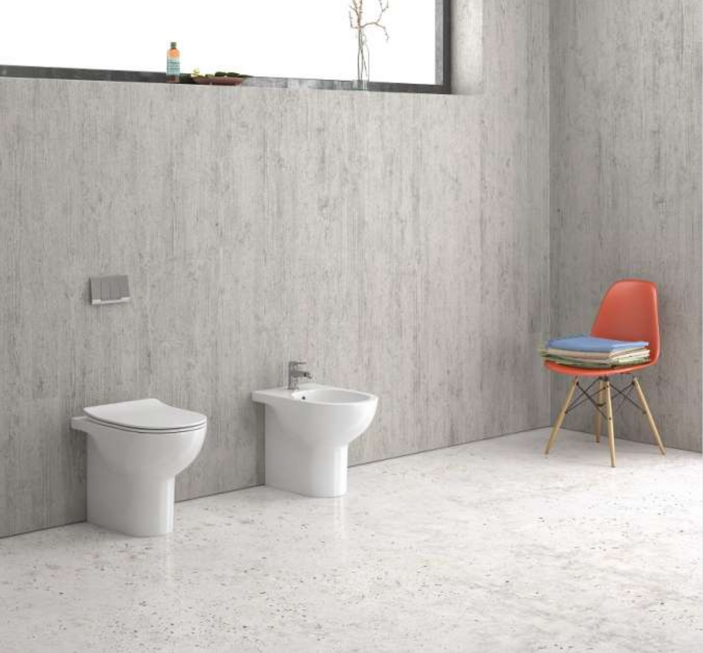 Eolis Sanitari a Pavimento in Ceramica Lucida
