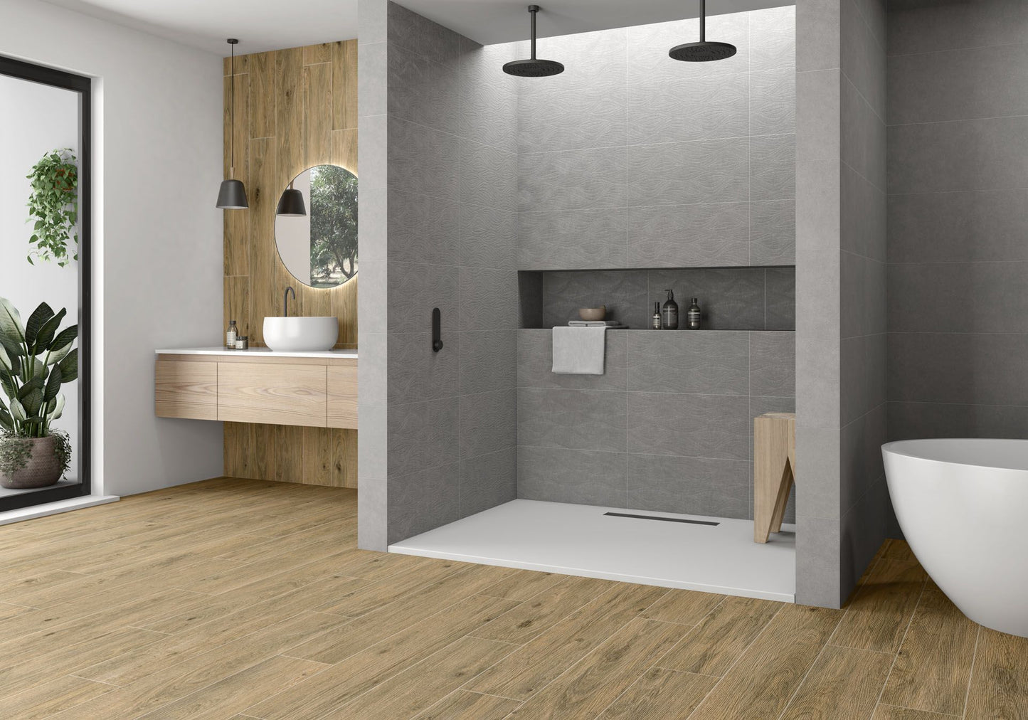 Ragusa pavimento in gres porcellanato effetto legno rettificato 20x120