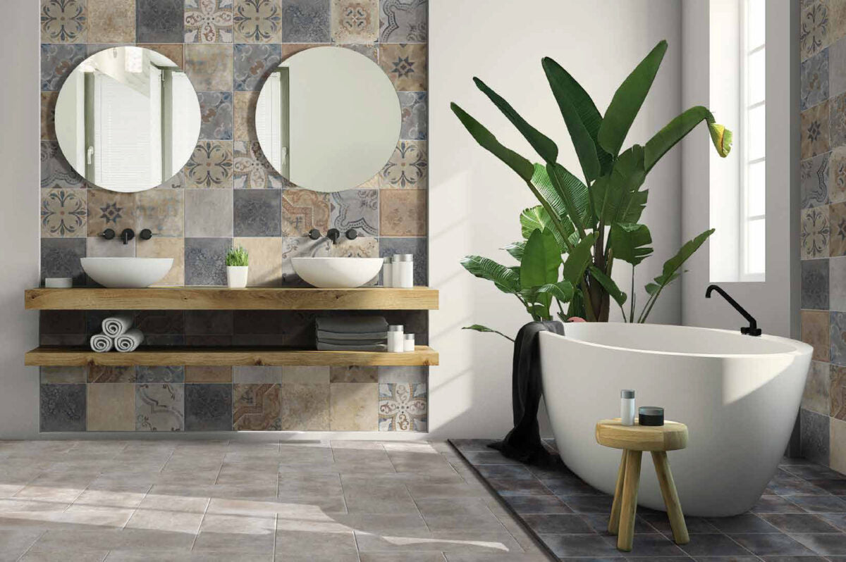 Cascine Rivestimento Decoro Effetto Cementina