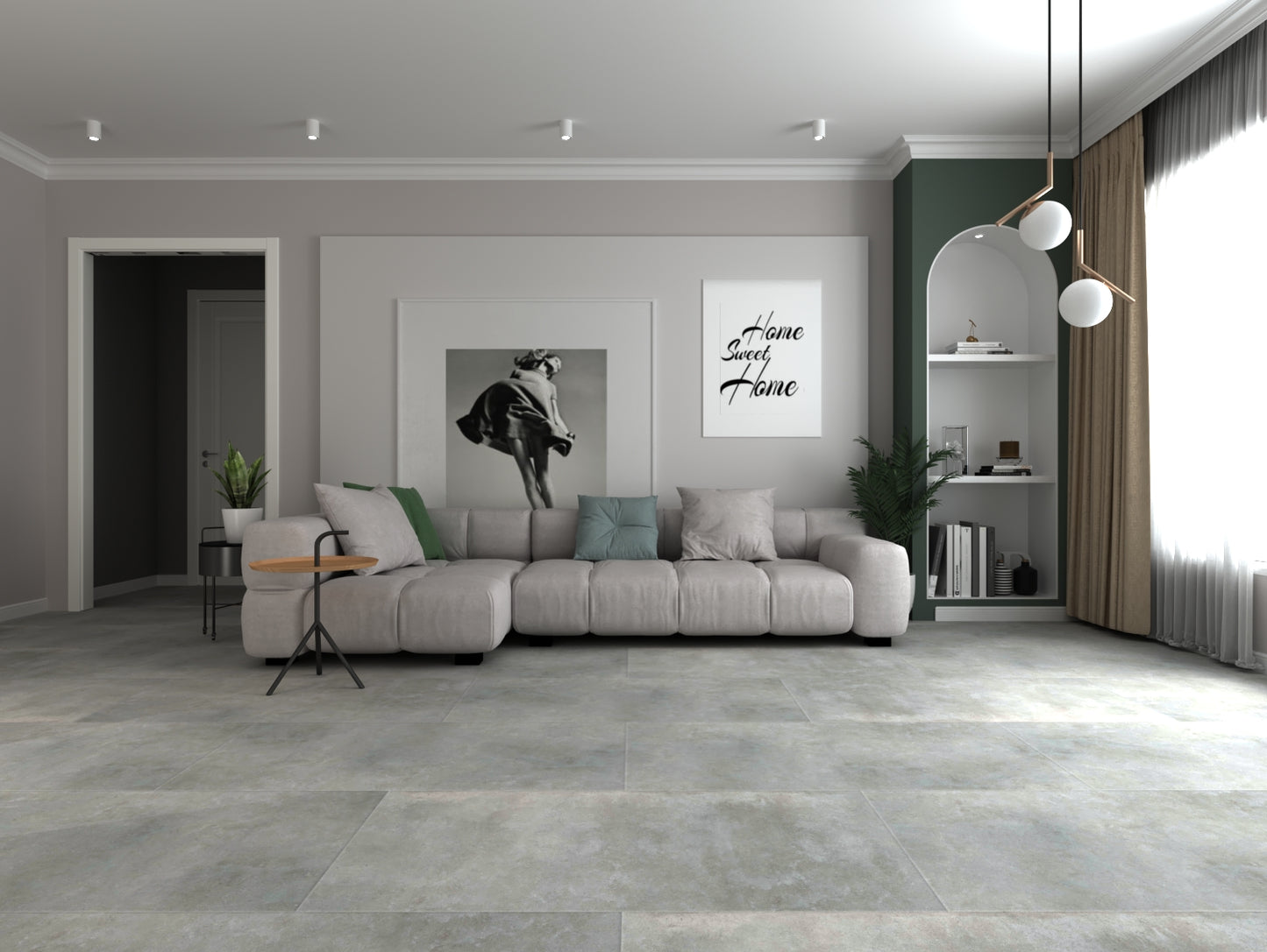 Maxi Tiles pavimento vinilico in PVC effetto pietra