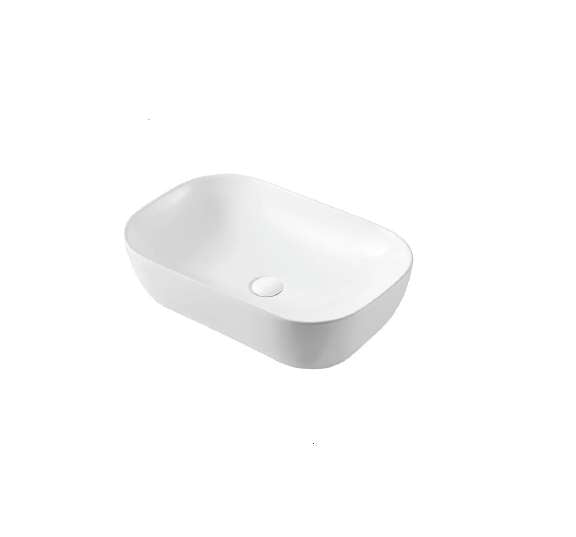 Lavabo Da Appoggio Ovale In Ceramica Bianca 60x40