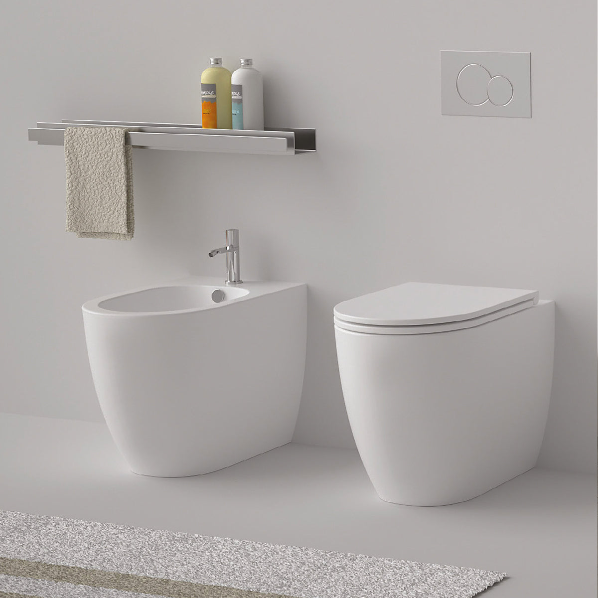 Like Sanitari a Terra in Ceramica con Sistema Easy Clean