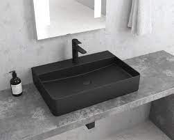 Lavabo da Appoggio Rettangolare 42x50 Ceramica Opaca
