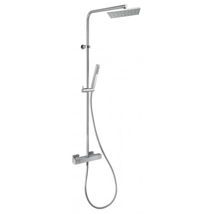 Sirio Colonna Doccia Inox con Soffione Quadrato
