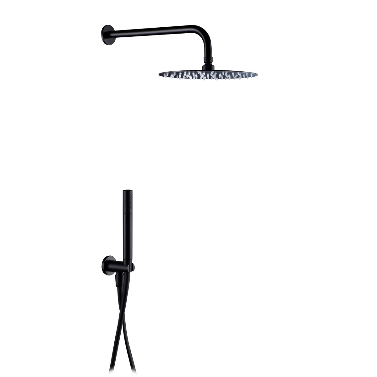 Kito Kit Doccia Inox con Soffione Cilindrico