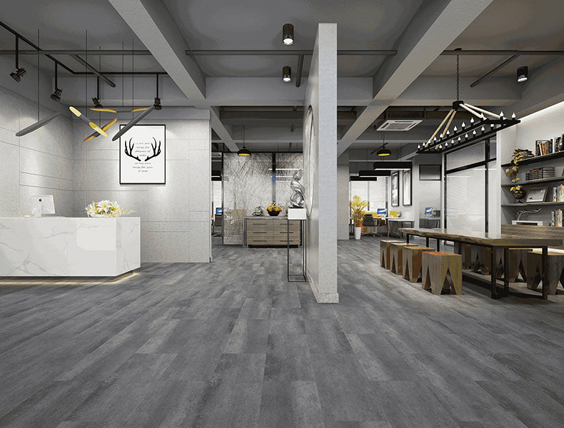 Baufloor Concrete pavimento SPC effetto cemento