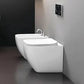 Brio Sanitari a Terra in Ceramica Bianco Lucido Easy Clean
