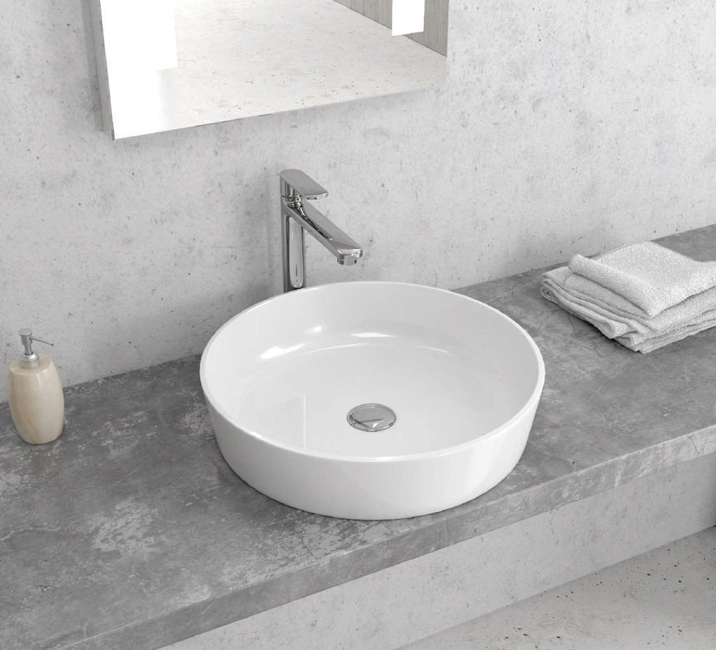 Lavabo Tondo da Appoggio in Ceramica